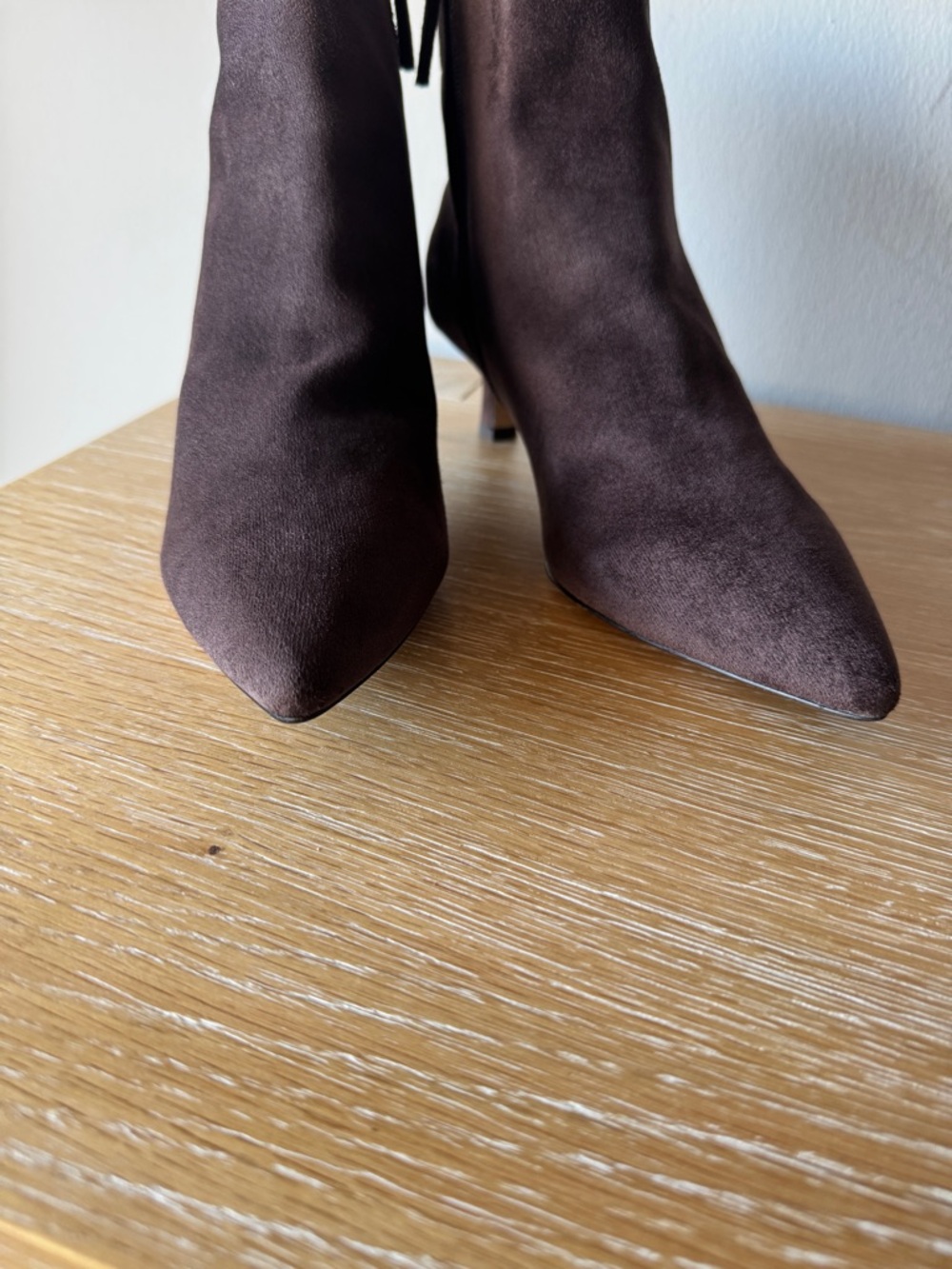 NWOB! J. CREW FACTORY Women’s Sueded Pointy-Toe Boots Rustic Brown Size 10 - Picture 11 of 13